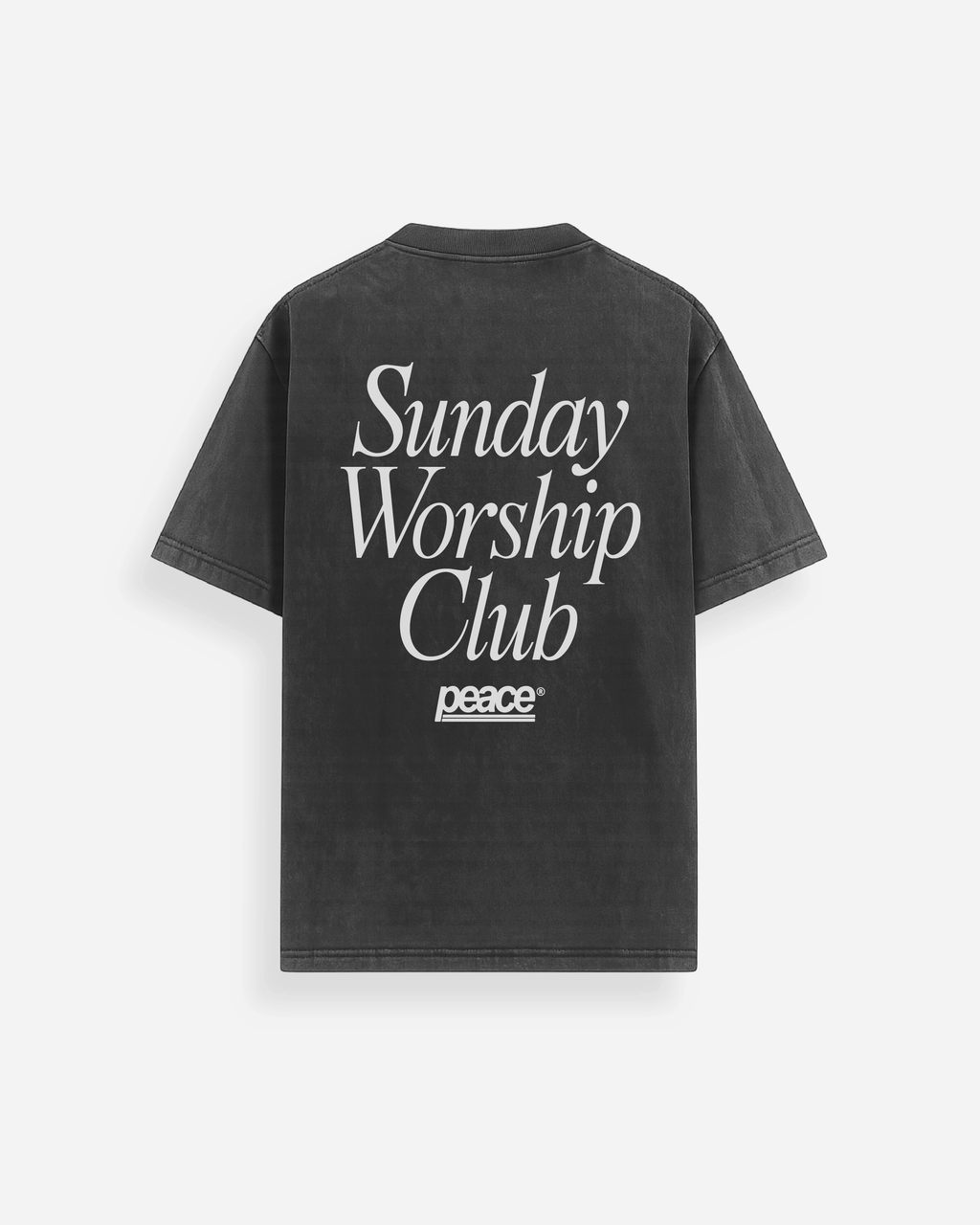 Sunday Worship Club Premium Acid Wash Oversized Heavyweight Tee | Peace®