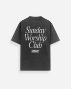 Sunday Worship Club Premium Acid Wash Oversized Heavyweight Tee | Peace®