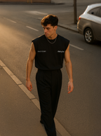 Child of God Black Raw Edge Tank Top | House Of Peace®