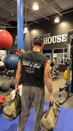 Child of God Black Raw Edge Tank Top | House Of Peace®