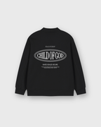 Child of God II Black Essential Heavyweight Sweat Cardigan | House Of Peace®