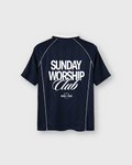 Sunday Worship Club Blue Stripe Soccer Jersey | House of Peace®