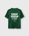 Sunday Worship Club Green Stripe Soccer Jersey | House of Peace®