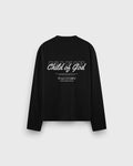 Child of God Longsleeve Loose Fit Tee Black | House Of Peace®