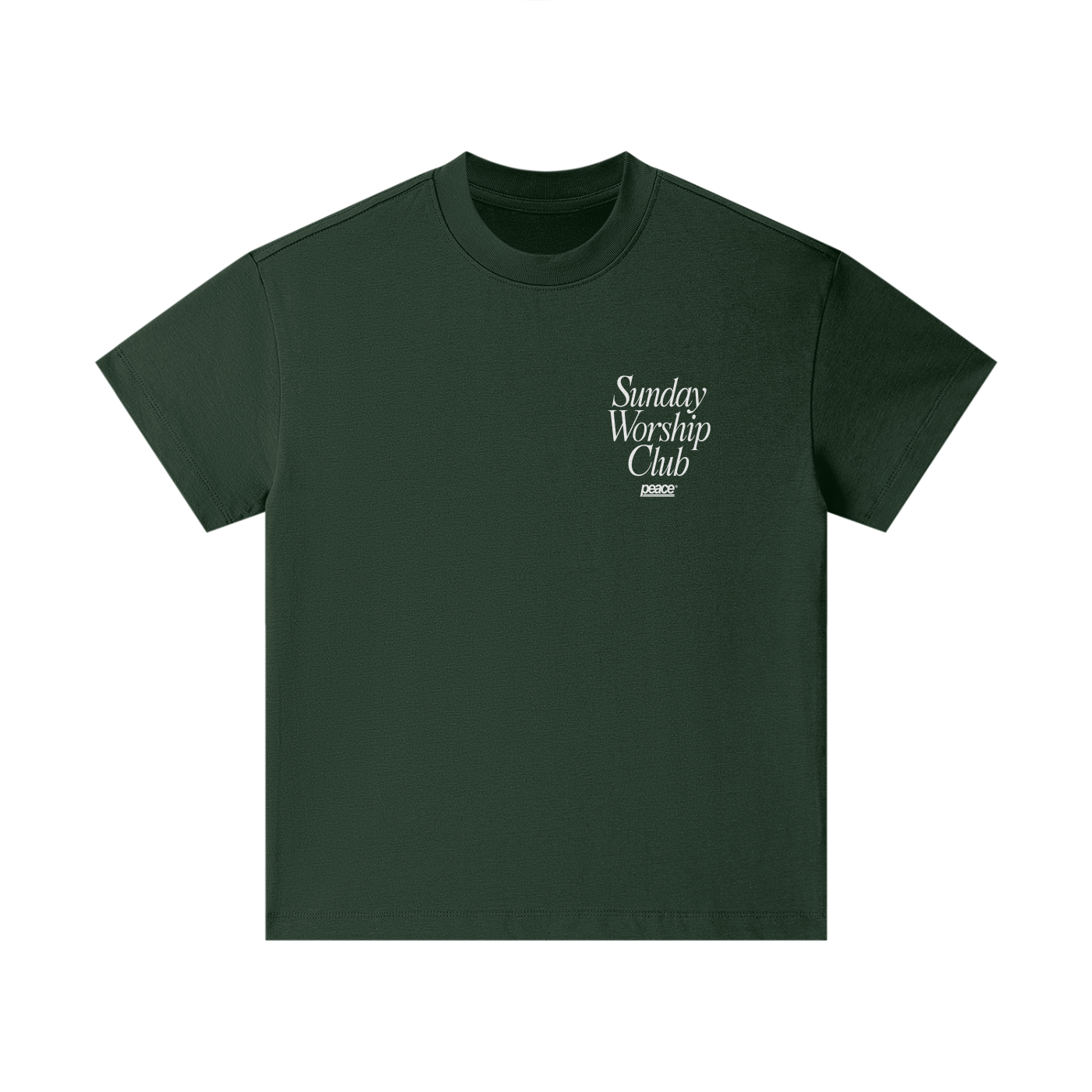 Kids Tee Sunday Worship Club Green | Peace® PEACE STORE
