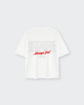 Not Luck Just God White Mineral Wash Boxy Tee | House of Peace®