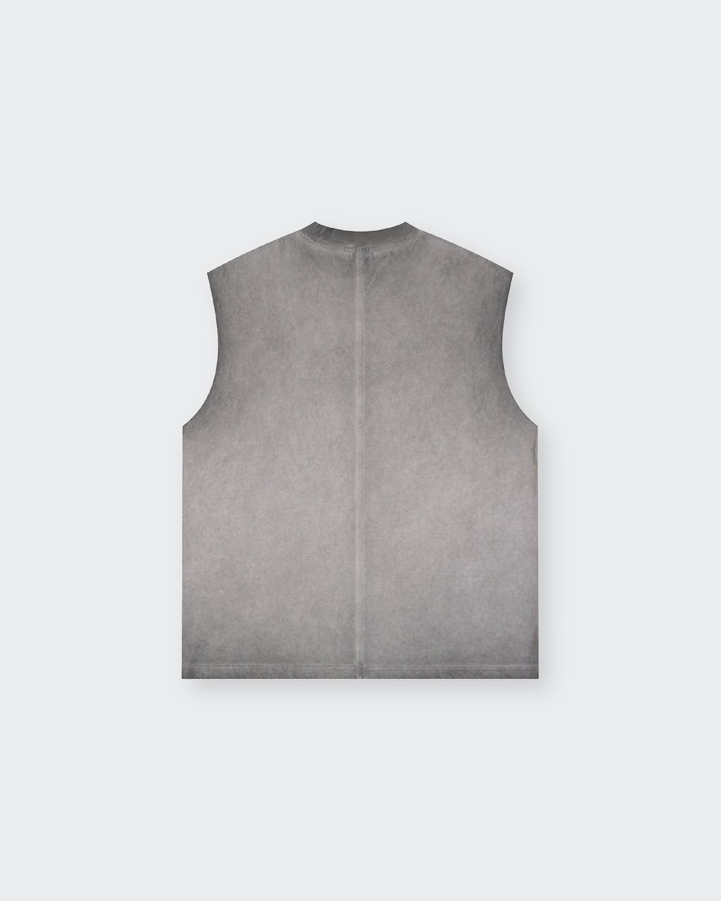 Not Luck Just God Raw Edge Gray Washed Tank Top | House of Peace®