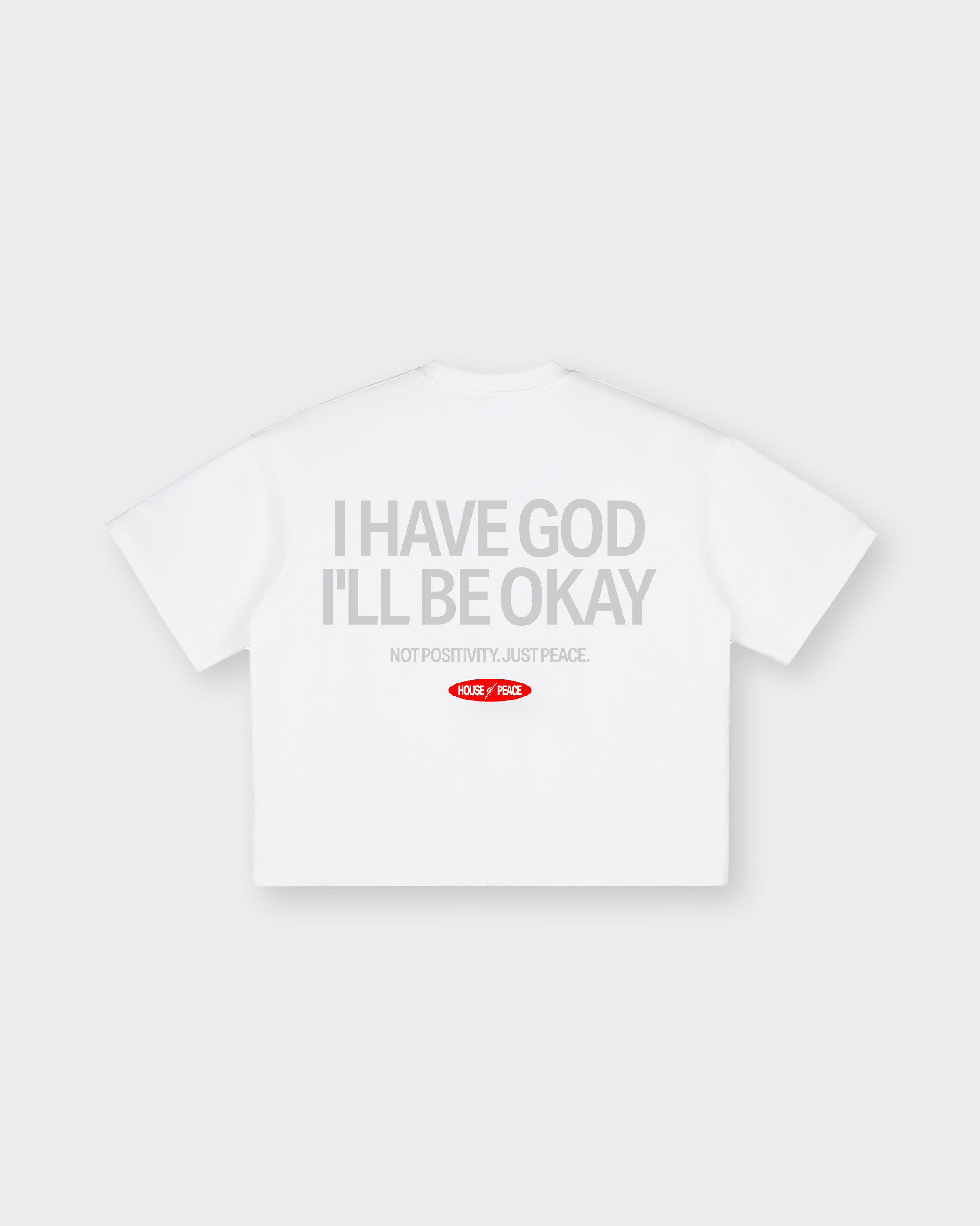 I Have God Vintage White Washed Boxy T-Shirt | House of Peace®