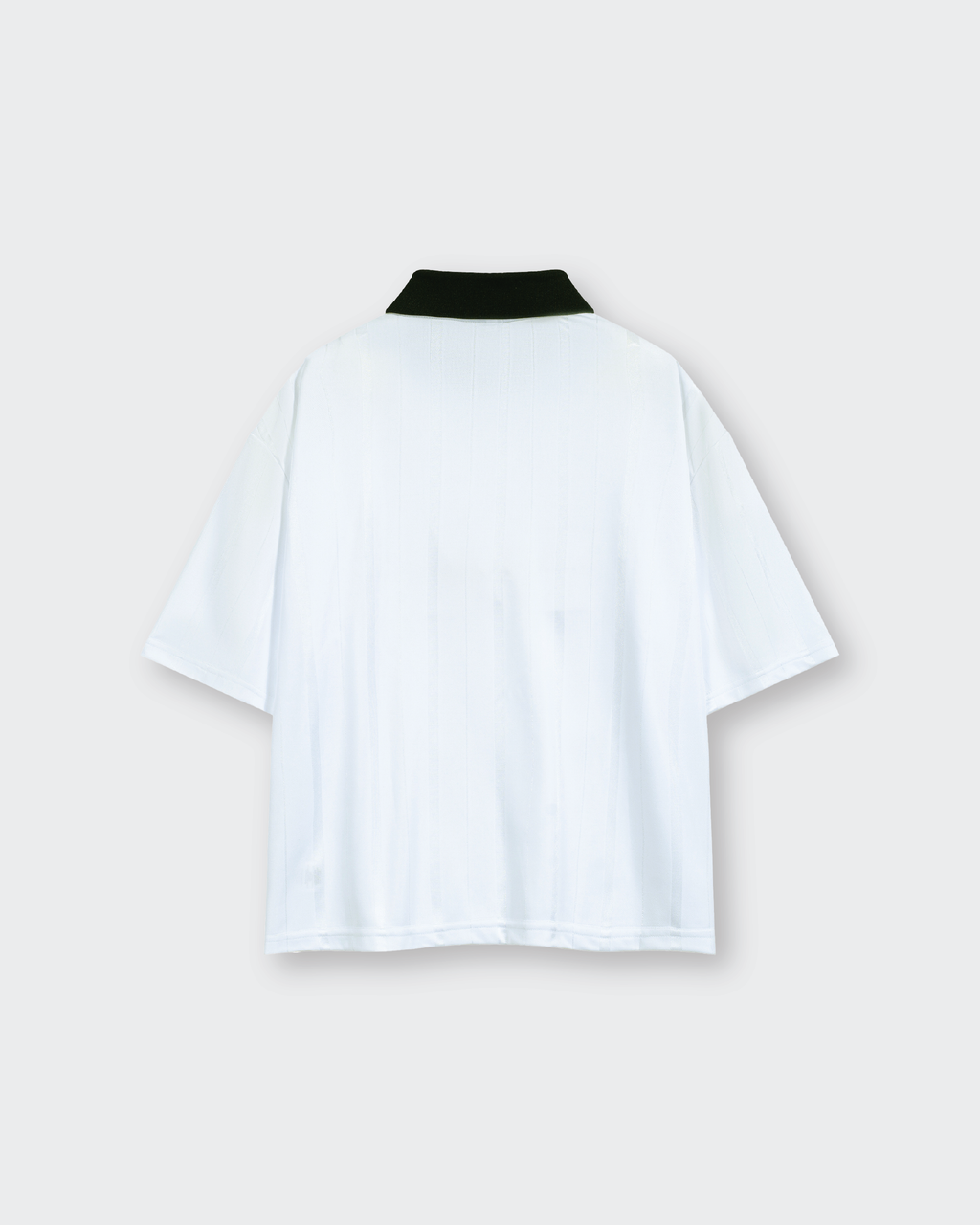 Jesus Saves White Striped Boxy Soccer Jersey | House of Peace®