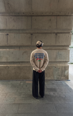Only Jesus Vintage Waffle Raw Edge Beige Longsleeve | House of Peace®