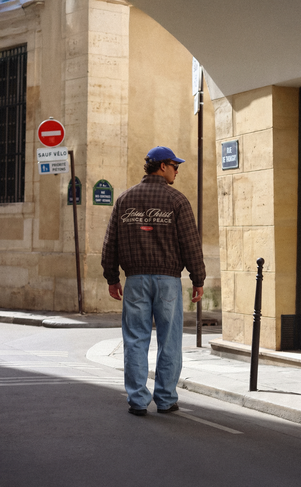Prince of Peace Brown Plaid Full-Zip Track Jacket | House of Peace®