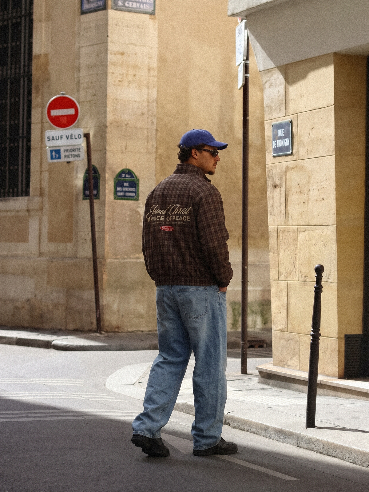 Prince of Peace Brown Plaid Full-Zip Track Jacket | House of Peace®