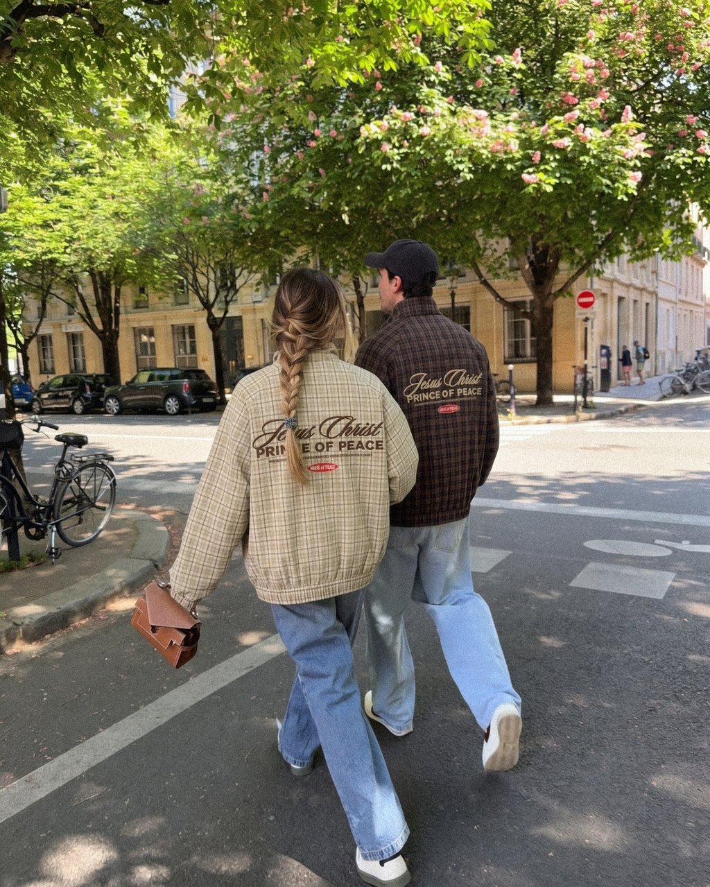 Prince of Peace Beige Plaid Full-Zip Track Jacket | House of Peace® (Copy)