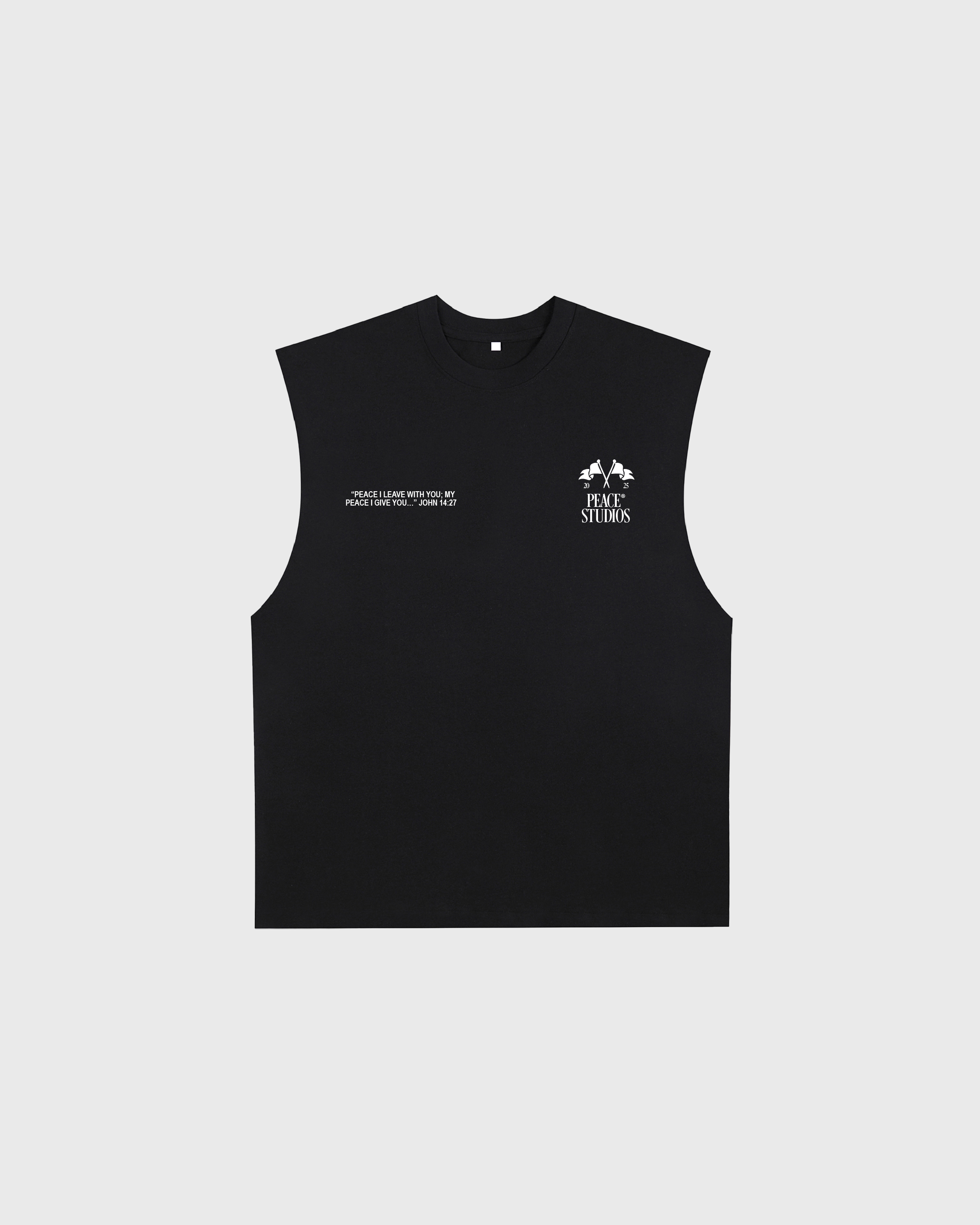 Know Jesus, Know Peace Black Raw Edge Tank Top | House Of Peace®