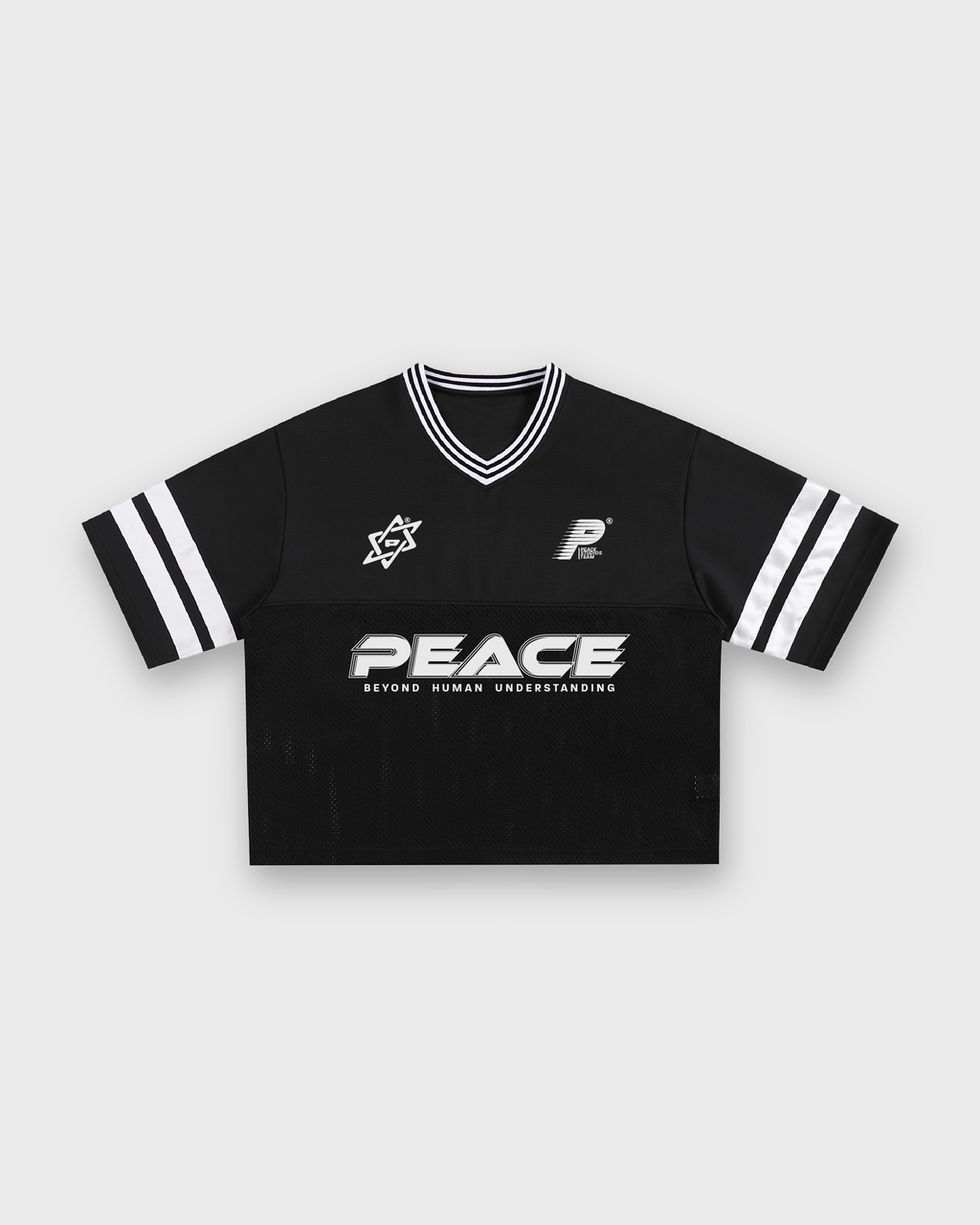 Child of God Vintage Black Varsity-Inspired Boxy Tee | House Of Peace®