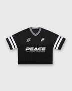 Child of God Vintage Black Varsity-Inspired Boxy Tee | House Of Peace®