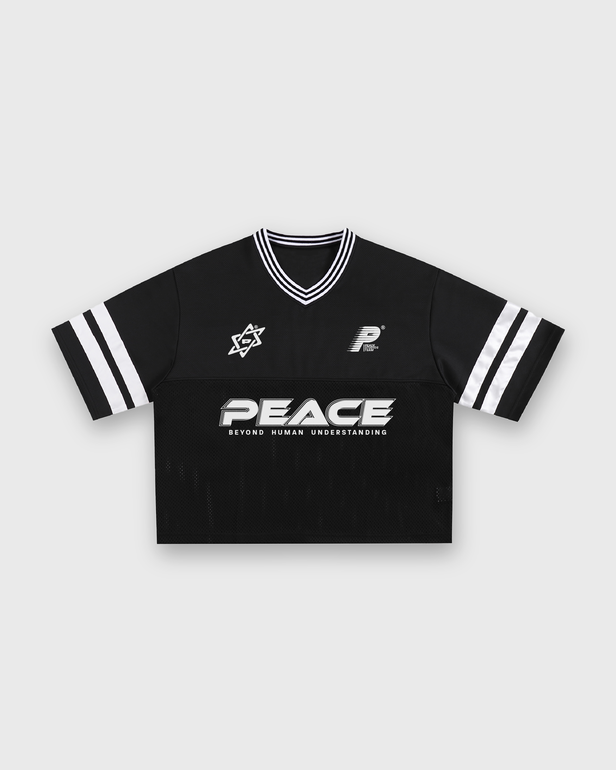 Child of God Vintage Black Varsity-Inspired Boxy Tee | House Of Peace®