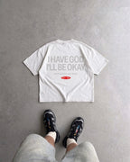I Have God Vintage White Washed Boxy T-Shirt | House of Peace®