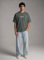 Living My Life Gray Boxy Drop Shoulder Tee | House of Peace®