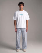 Living My Life White Boxy Drop Shoulder Tee | House of Peace®