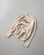 Only Jesus Vintage Beige Raw Edge Boxy Longsleeve | House of Peace®