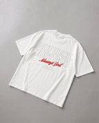 Not Luck Just God White Mineral Wash Boxy Tee | House of Peace®