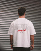 Not Luck Just God White Mineral Wash Boxy Tee | House of Peace®