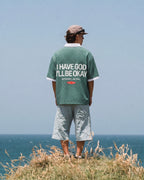 I Have God Green Boxy Plaid Polo Shirt | House of Peace®