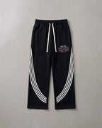 Not Luck Just God Stripe Straight Sweatpants | House of Peace®