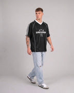 Sunday Worship Club Black Stripe Soccer Jersey | House of Peace®