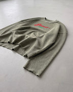 Only Jesus Vintage Waffle Raw Edge Green Longsleeve | House of Peace®