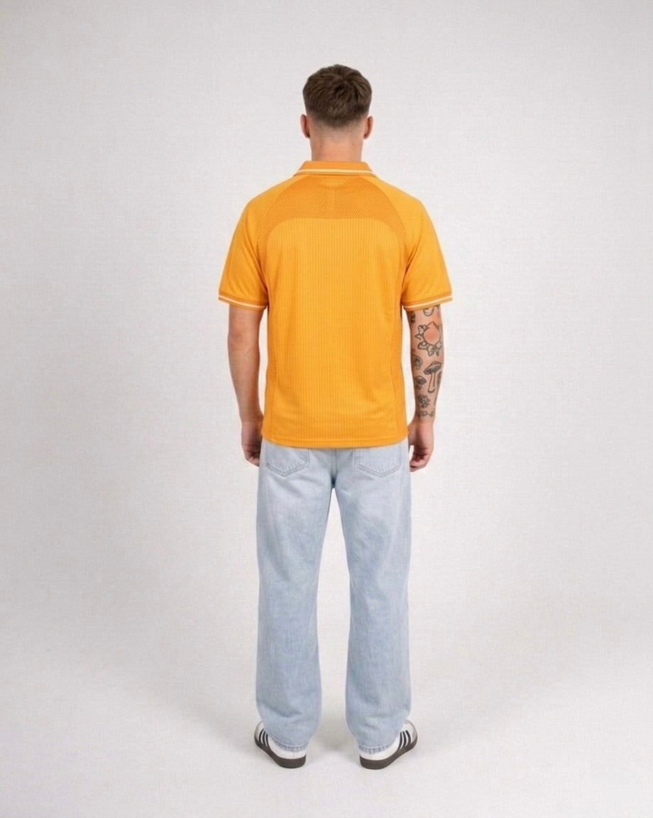 Jesus Loves You First Yellow Striped Soccer Jersey | House of Peace®