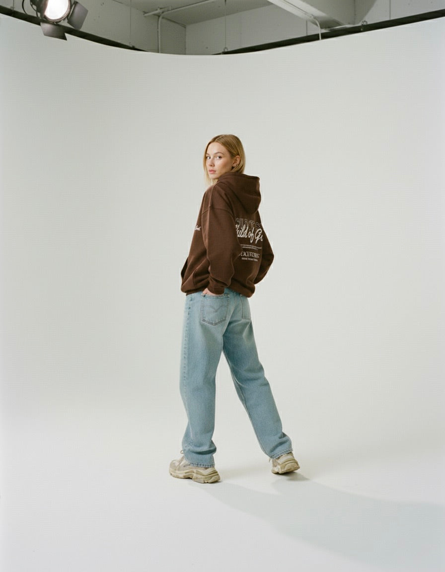 Child of God Coffee Oversized Heavyweight Hoodie | House Of Peace®