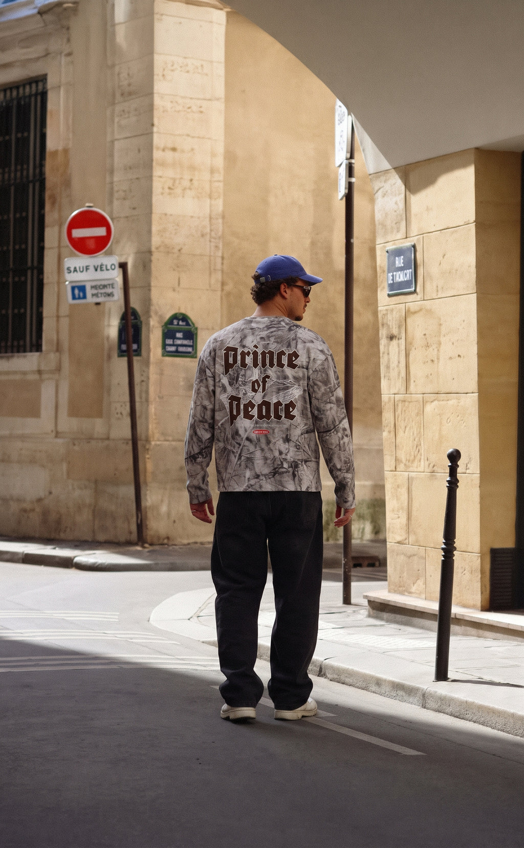 Retro Prince of Peace Camo Waffle Long Sleeve | House of Peace®