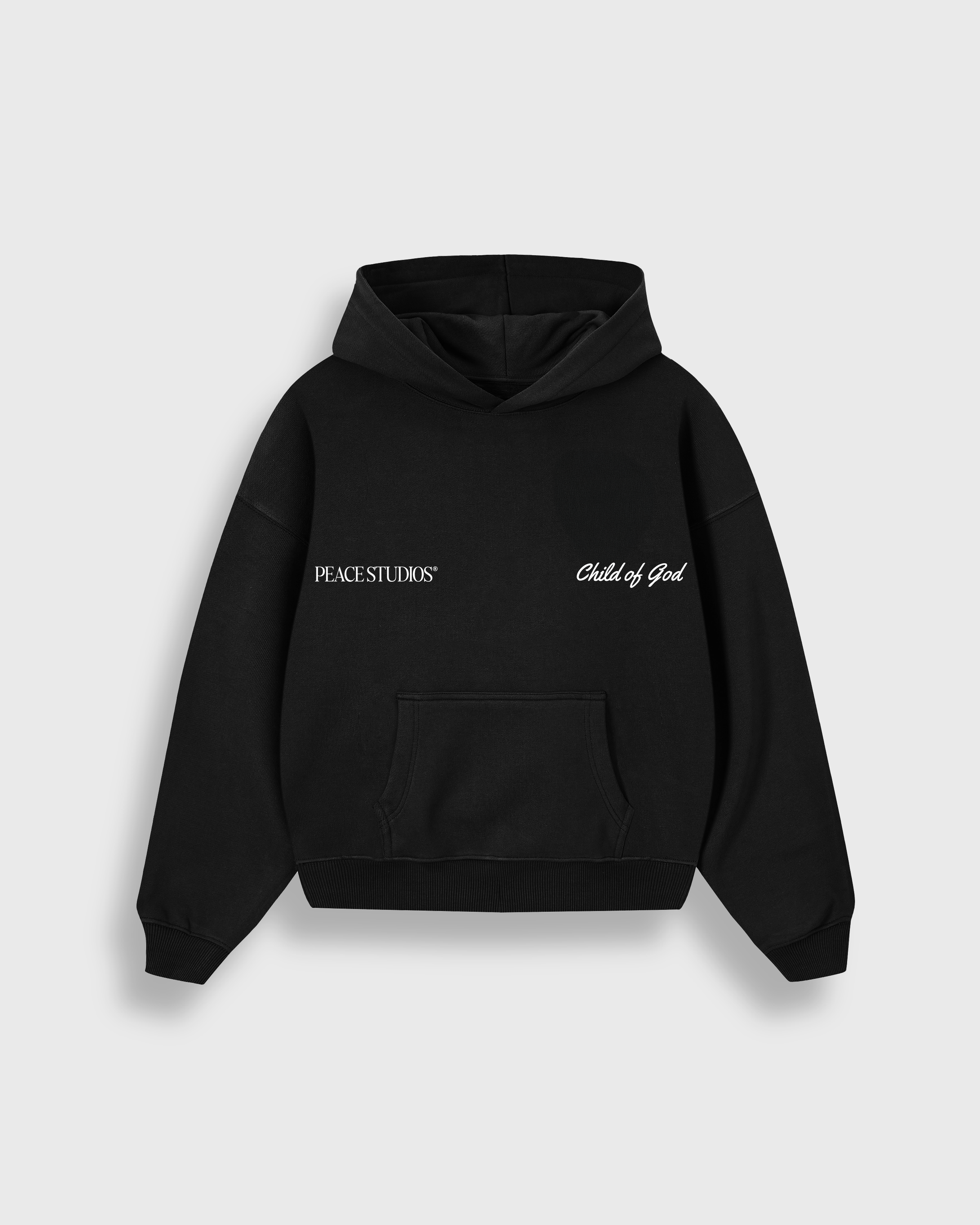 Child of God Black Oversized Heavyweight Hoodie | House Of Peace®