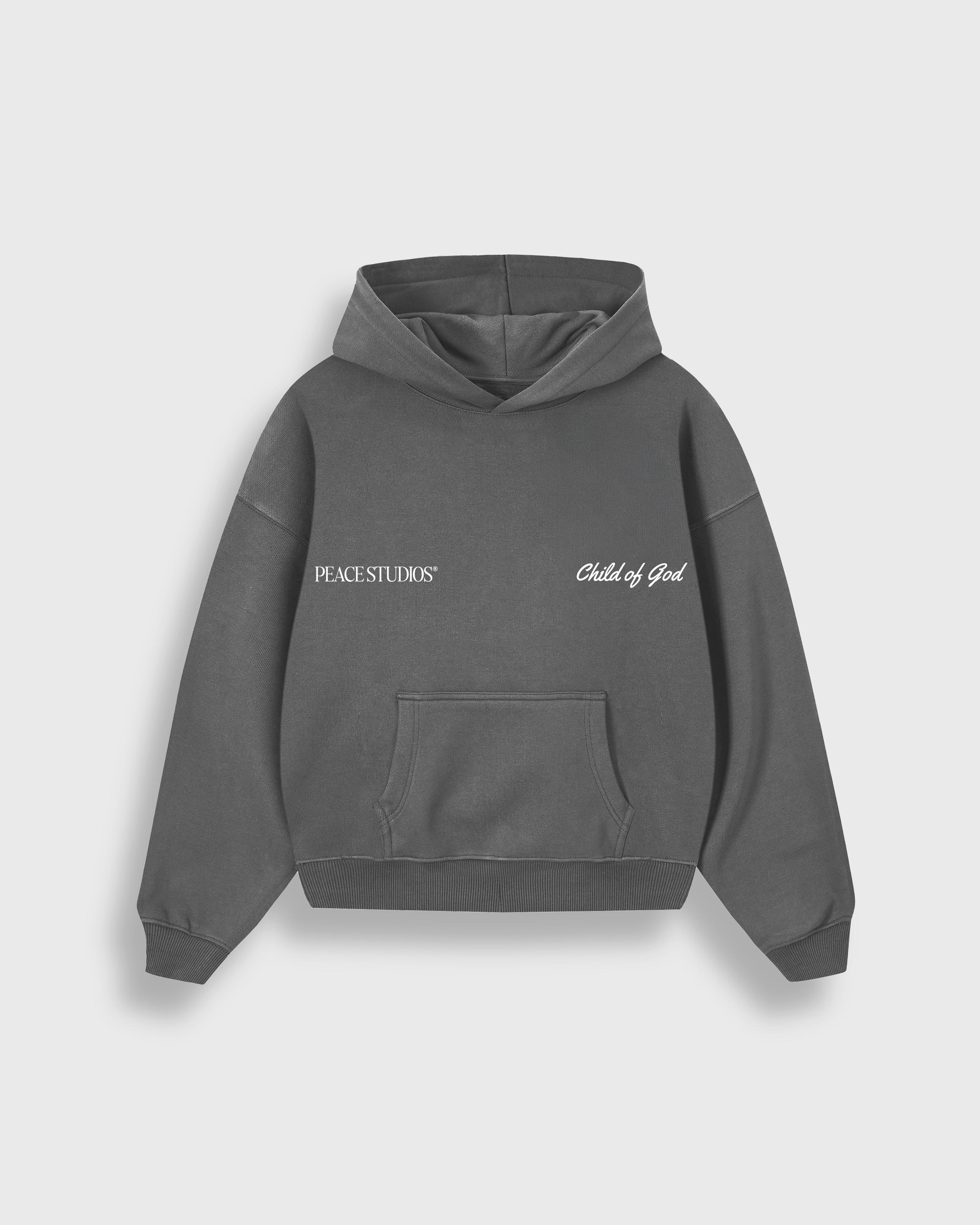 Child of God Gray Oversized Heavyweight Hoodie | House Of Peace®