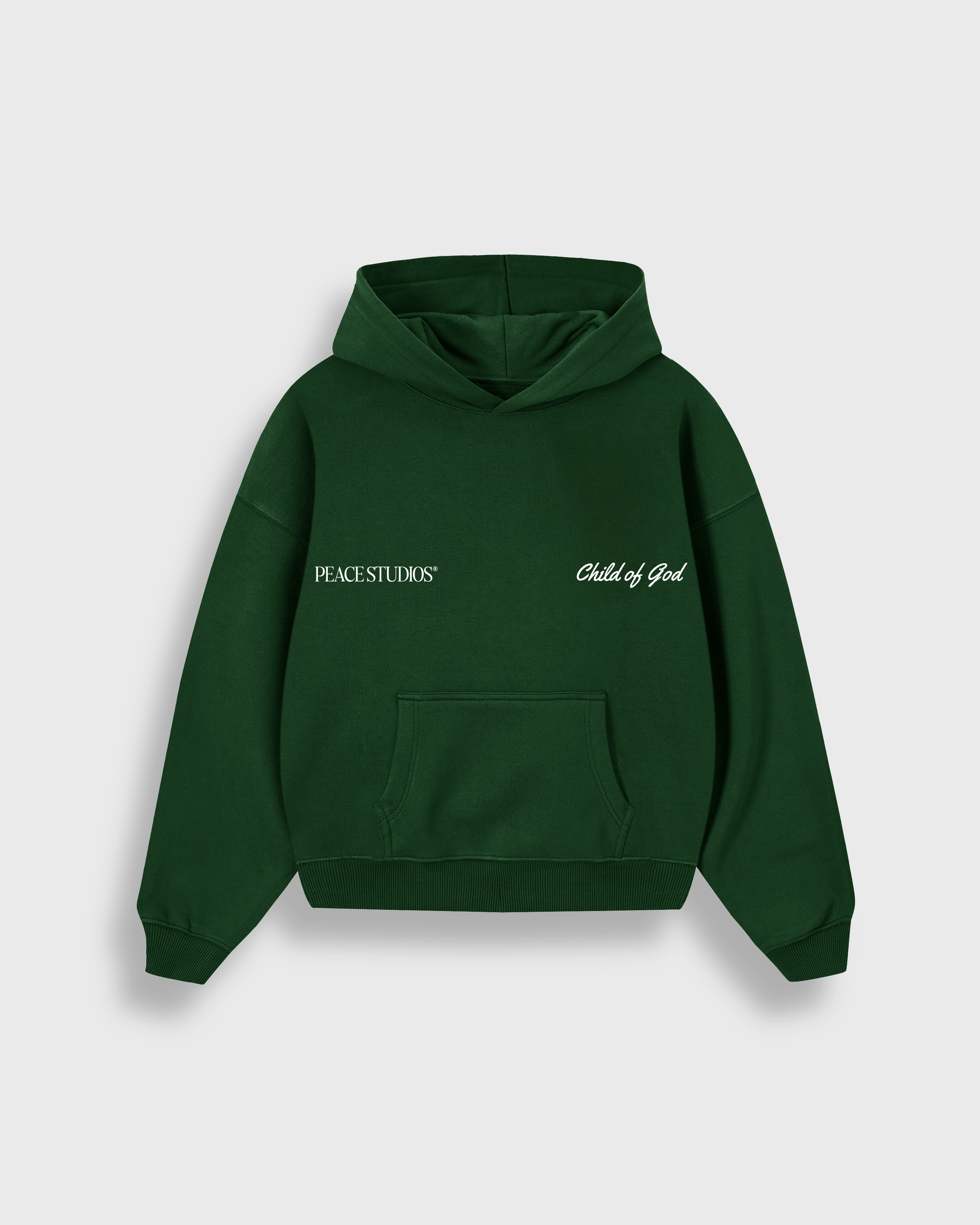 Child of God Green Oversized Heavyweight Hoodie | House Of Peace®