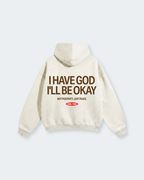 I Have God Oat Gray Oversized Heavyweight Hoodie | House of Peace®