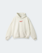 Not Luck Just God Oat Gray Oversized Heavyweight Hoodie | House of Peace®