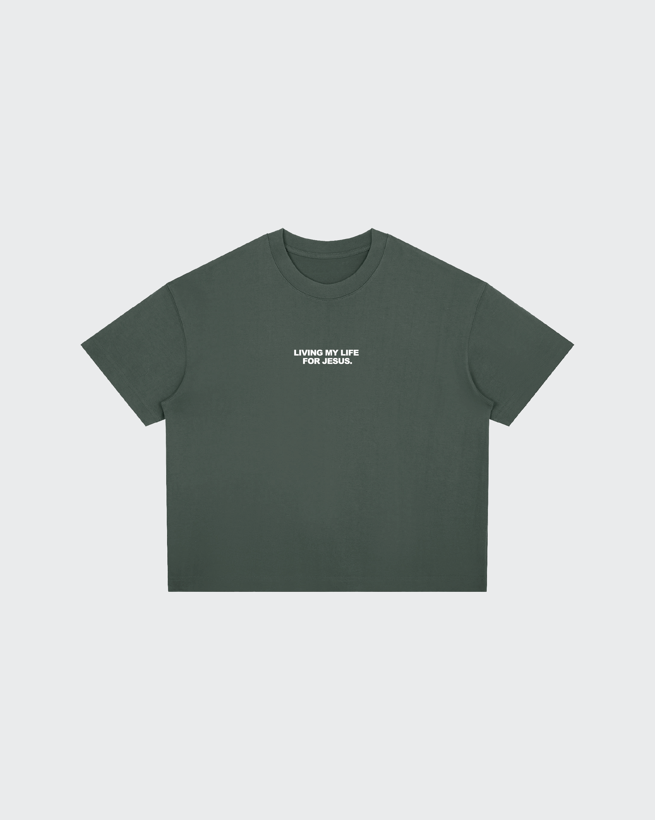 Living My Life Gray Boxy Drop Shoulder Tee | House of Peace®