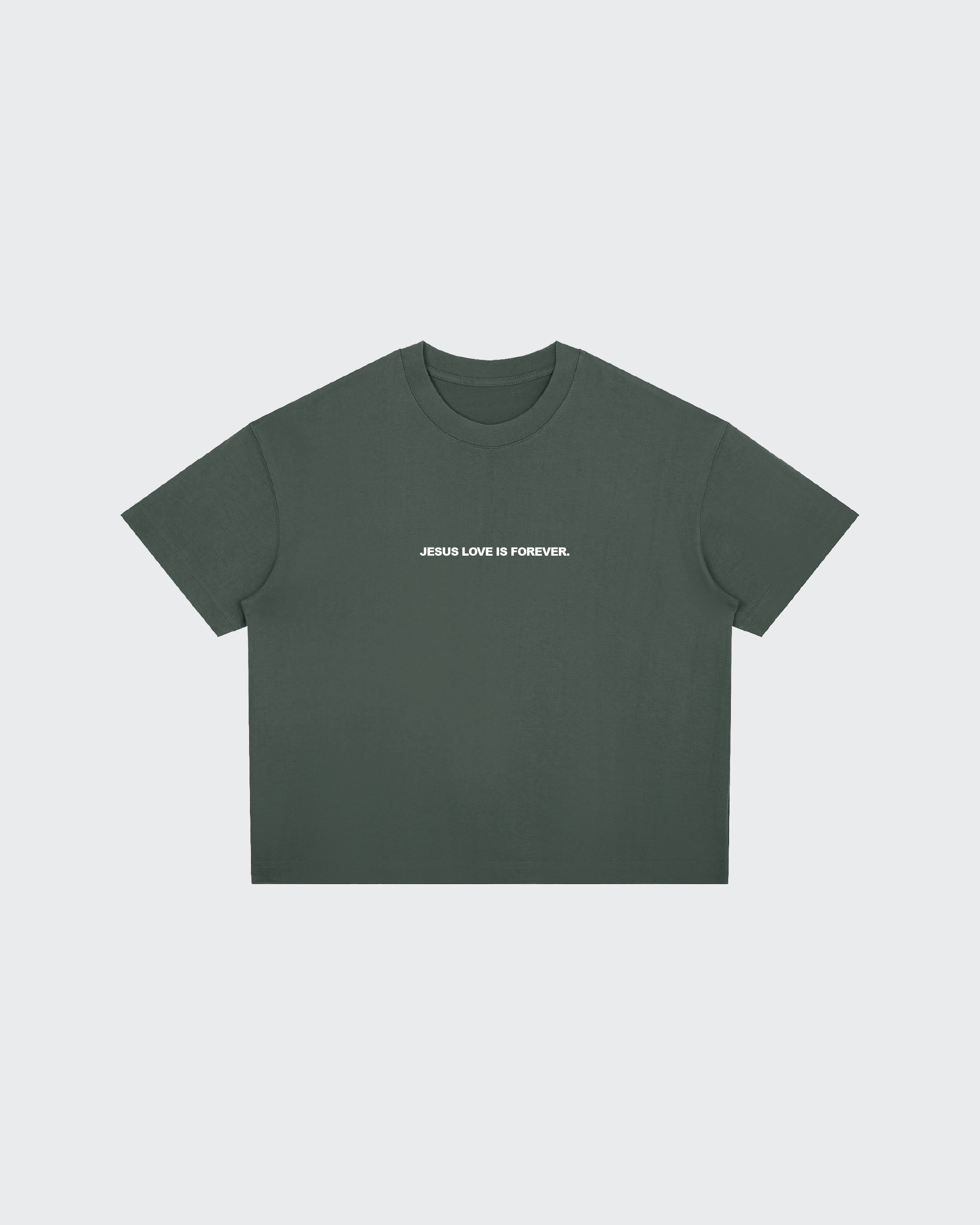 Summer Love Gray Boxy Drop Shoulder Tee | House of Peace®