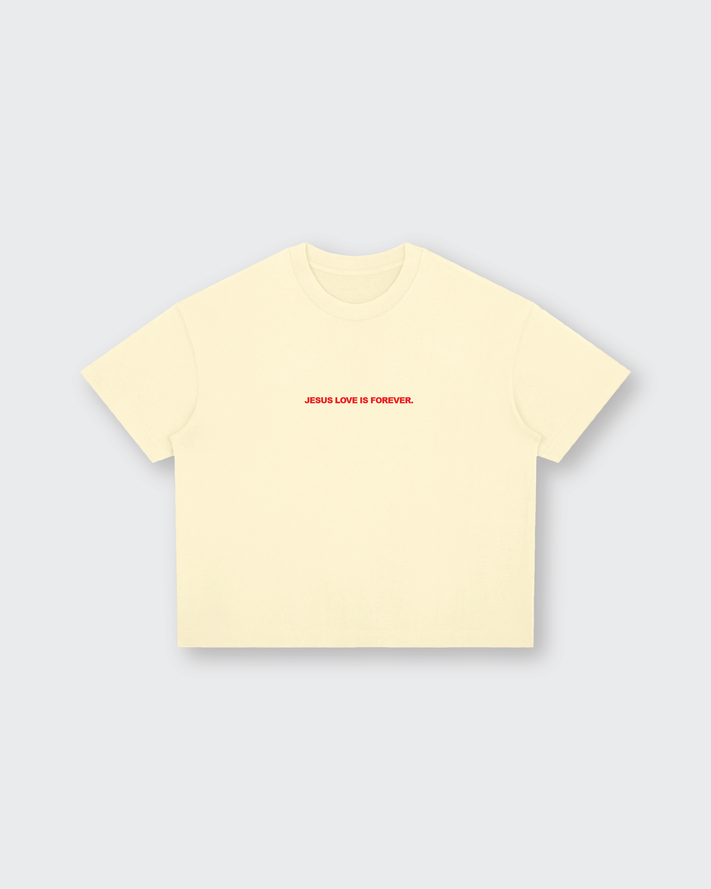 Summer Love Beige Boxy Drop Shoulder Tee | House of Peace®
