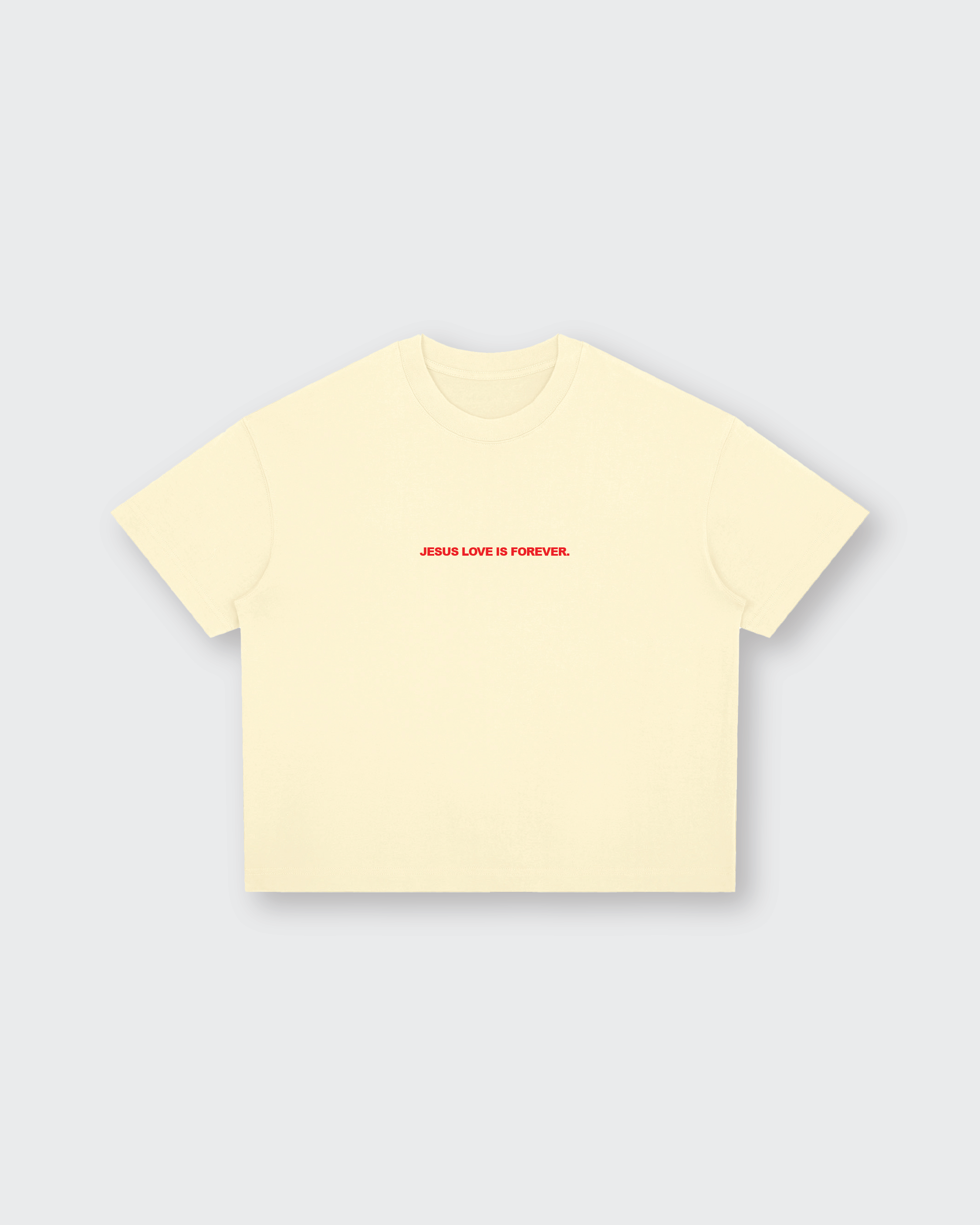 Summer Love Beige Boxy Drop Shoulder Tee | House of Peace®
