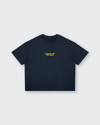Living My Life Navy Blue Boxy Drop Shoulder Tee | House of Peace®