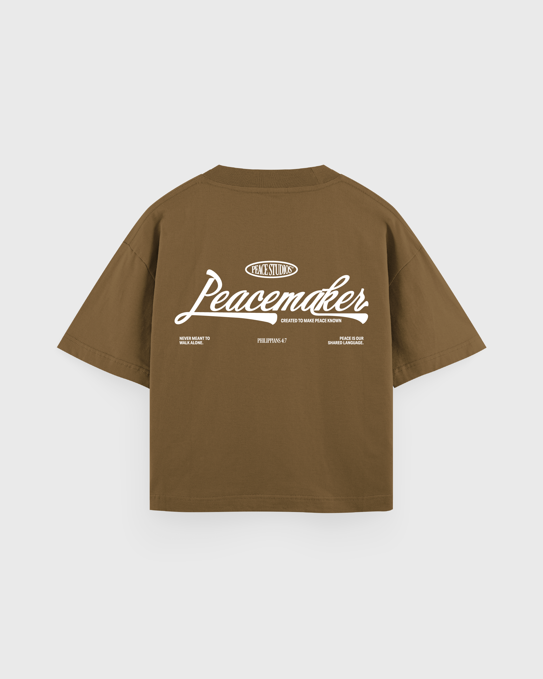 Peacemaker Boxy Tee Coffee | House Of Peace®