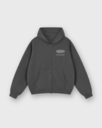 Child of God II Dark Gray Dual-Zip Fleece Boxy Hoodie | House Of Peace®