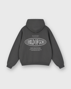 Child of God II Dark Gray Dual-Zip Fleece Boxy Hoodie | House Of Peace®