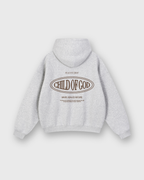 Child of God II Gray Dual-Zip Fleece Boxy Hoodie | House Of Peace®