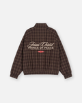 Prince of Peace Brown Plaid Full-Zip Track Jacket | House of Peace®