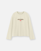 Prince of Peace Beige Vintage Wash Boxy Long Sleeve | House of Peace®